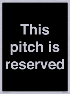This pitch is reserved